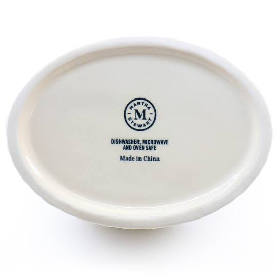 Martha Stewart 6" Cream Ceramic Rooster Baker
